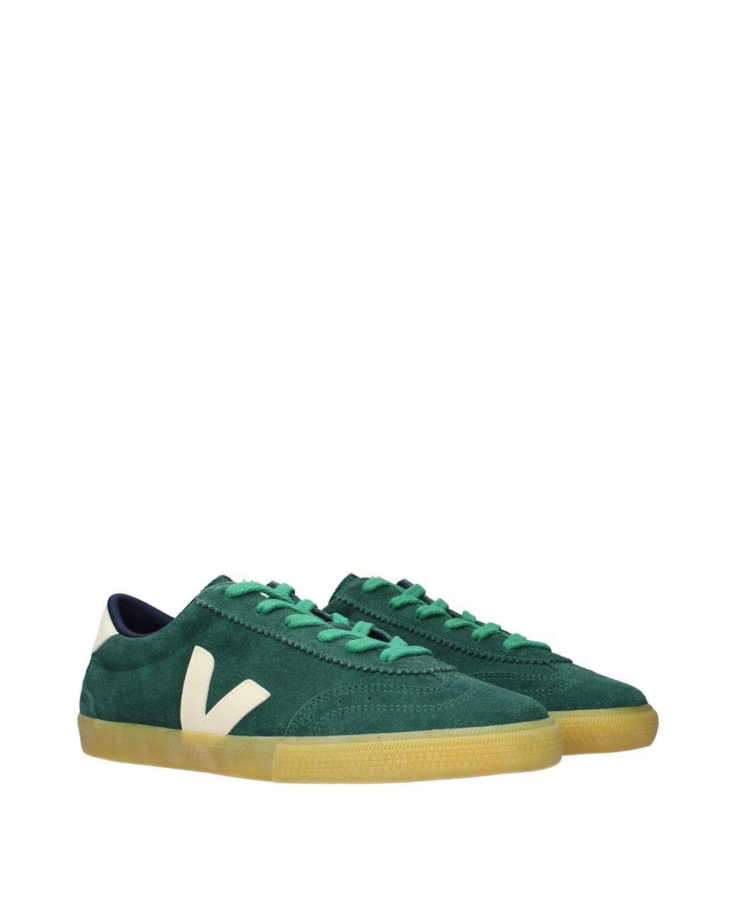 Veja Green Sneakers Suede/Light for men