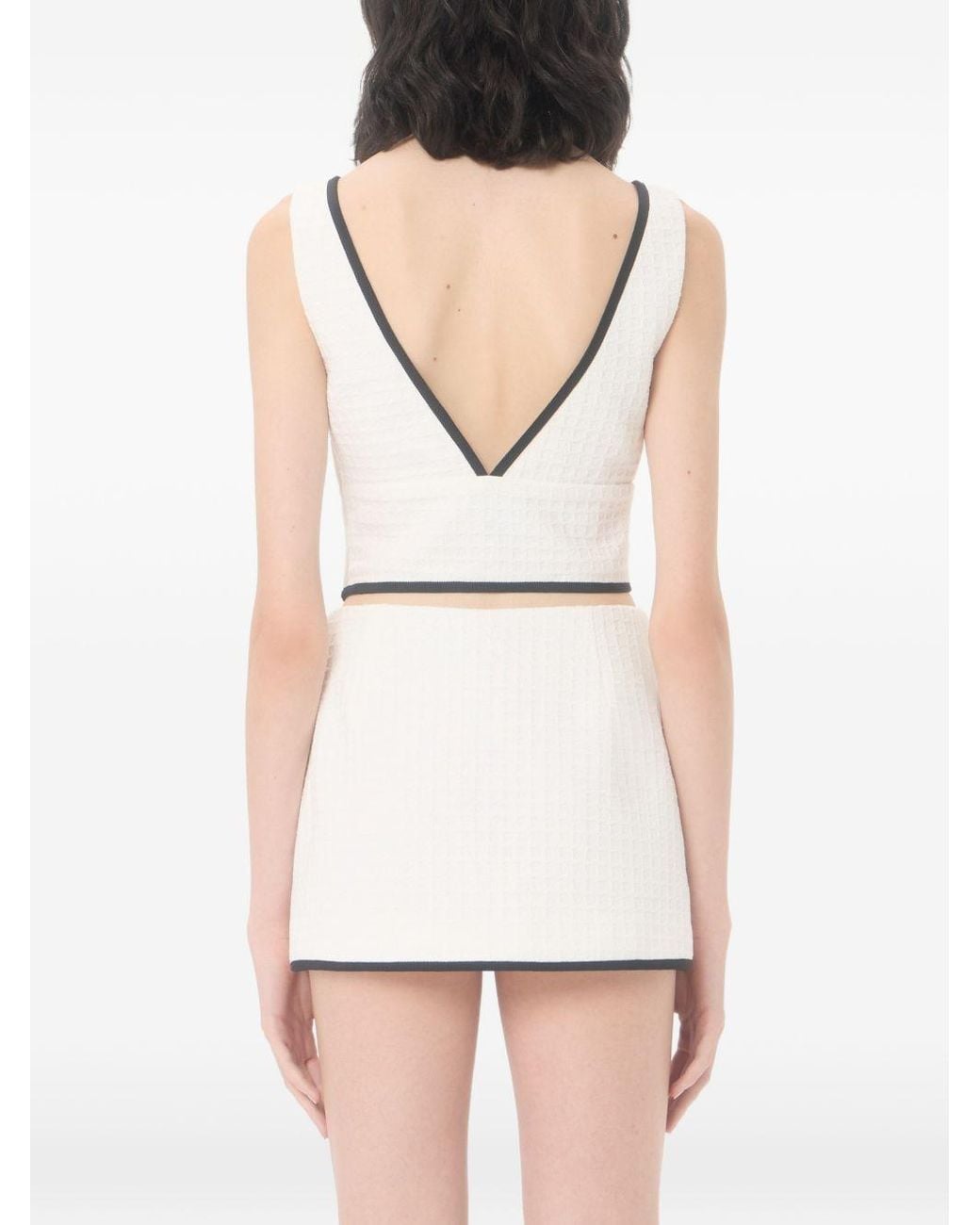 Valentino Natural Cotton Tank Top
