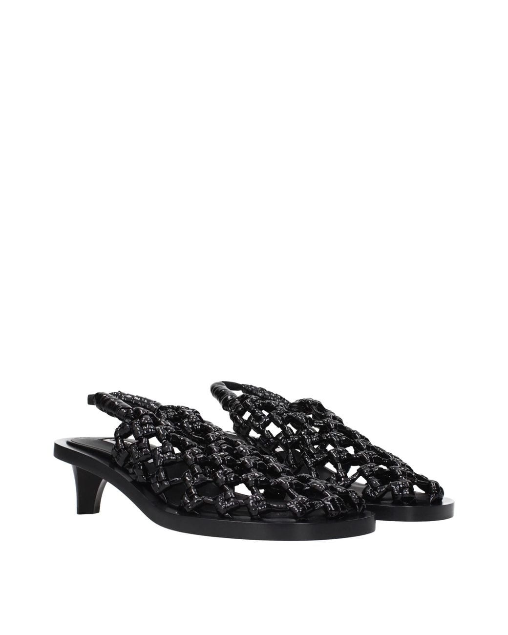 Jil Sander Black Sandals For Paint