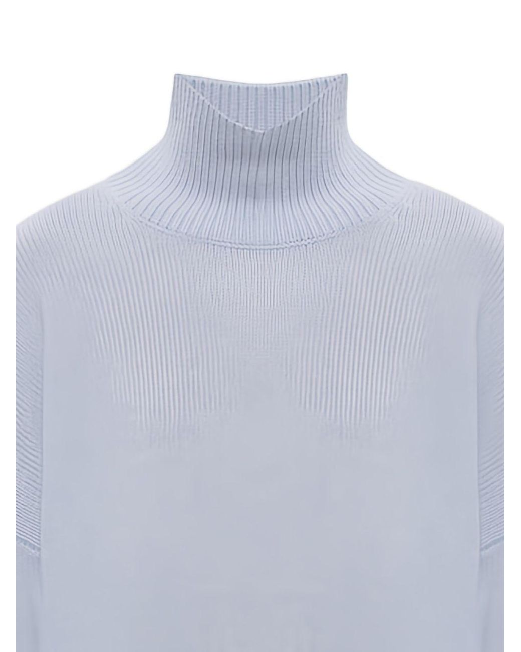 Lisa Yang Blue Heidi Cashmere Turtle-Neck Sweater