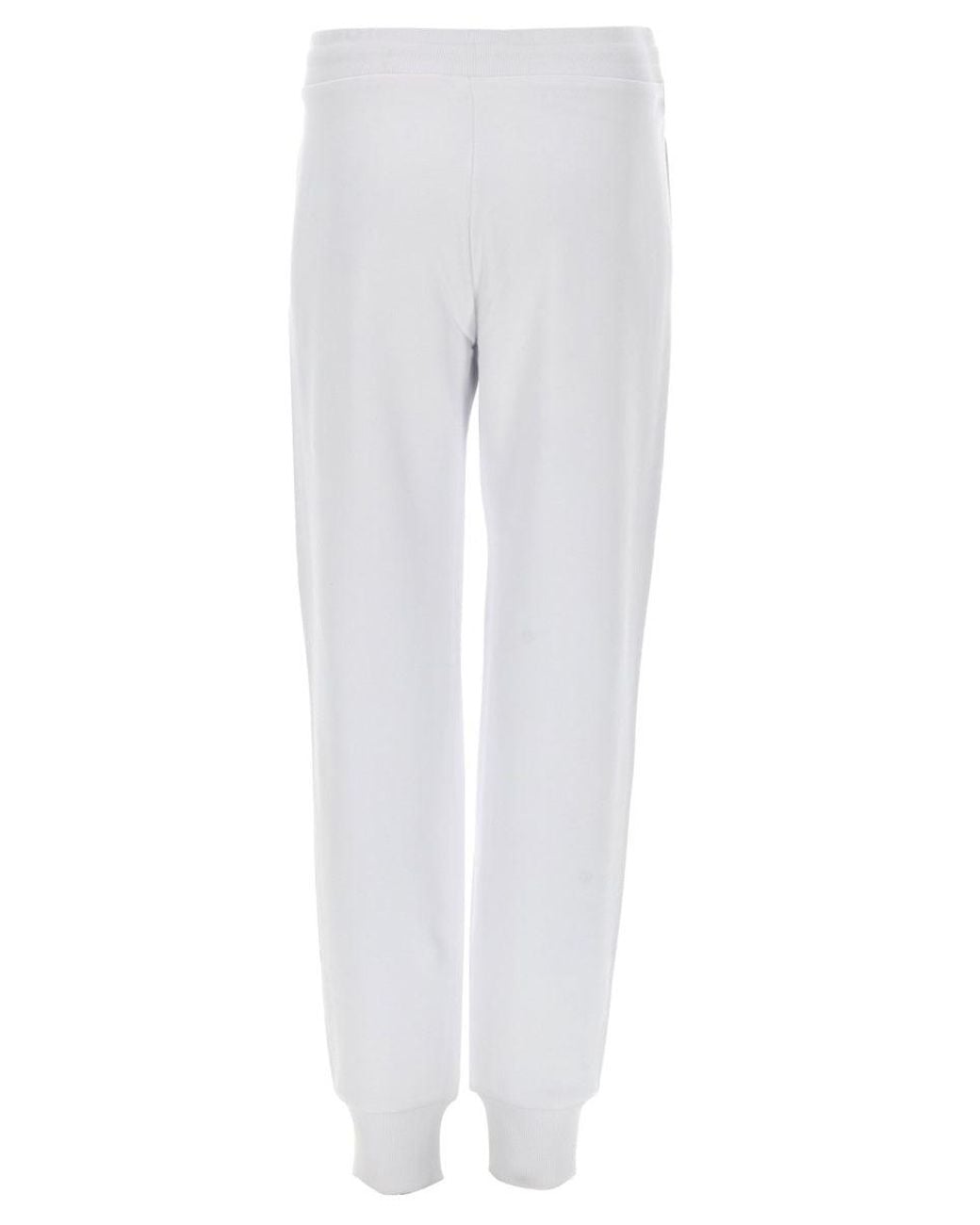 Versace Jeans Couture White Relaxed Fit Cotton Jogging Pants