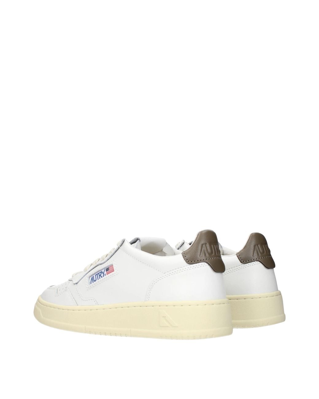 Autry White Sneakers Medalist Low/Chocolate