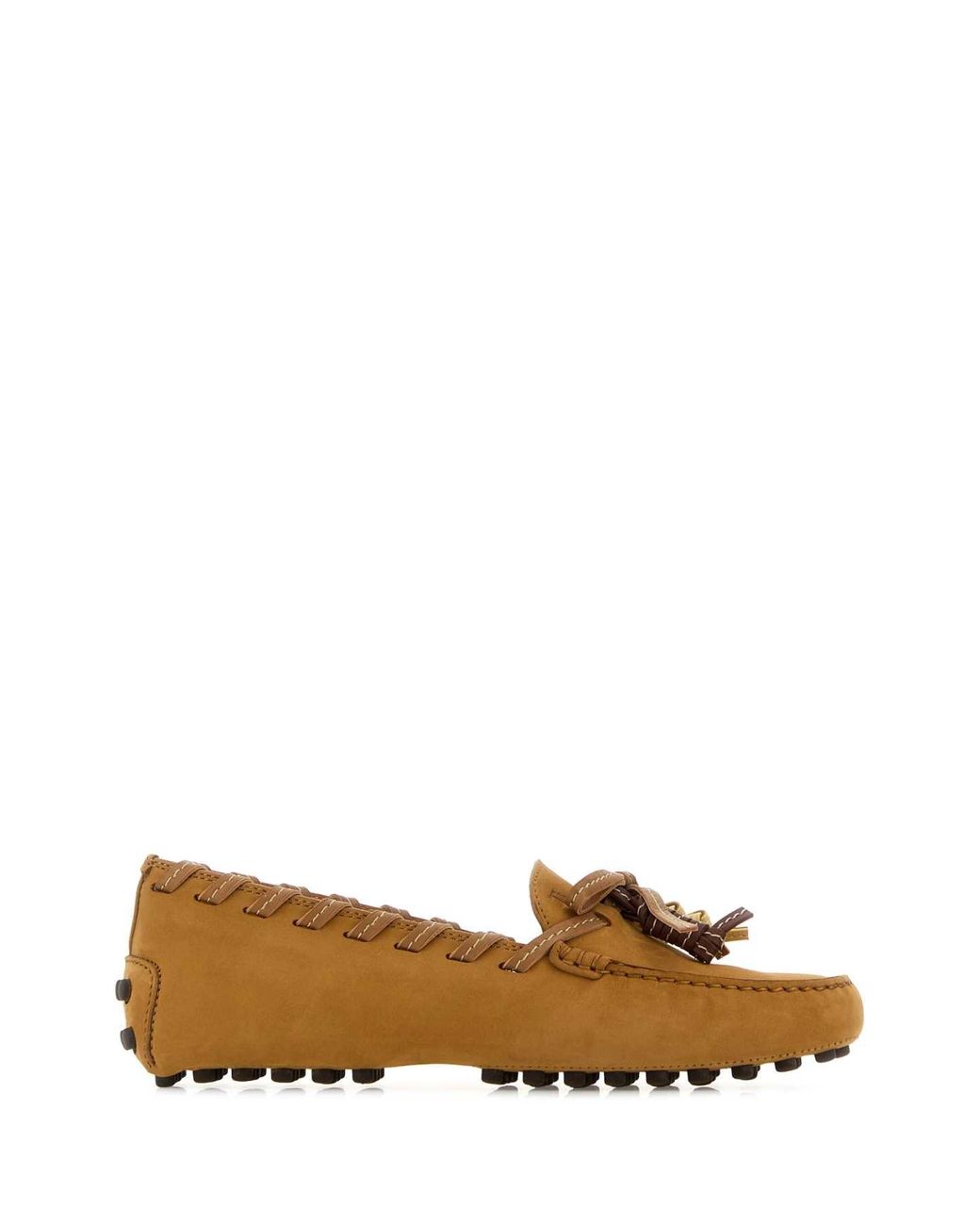 Tod's Brown Camel Suede Loafers