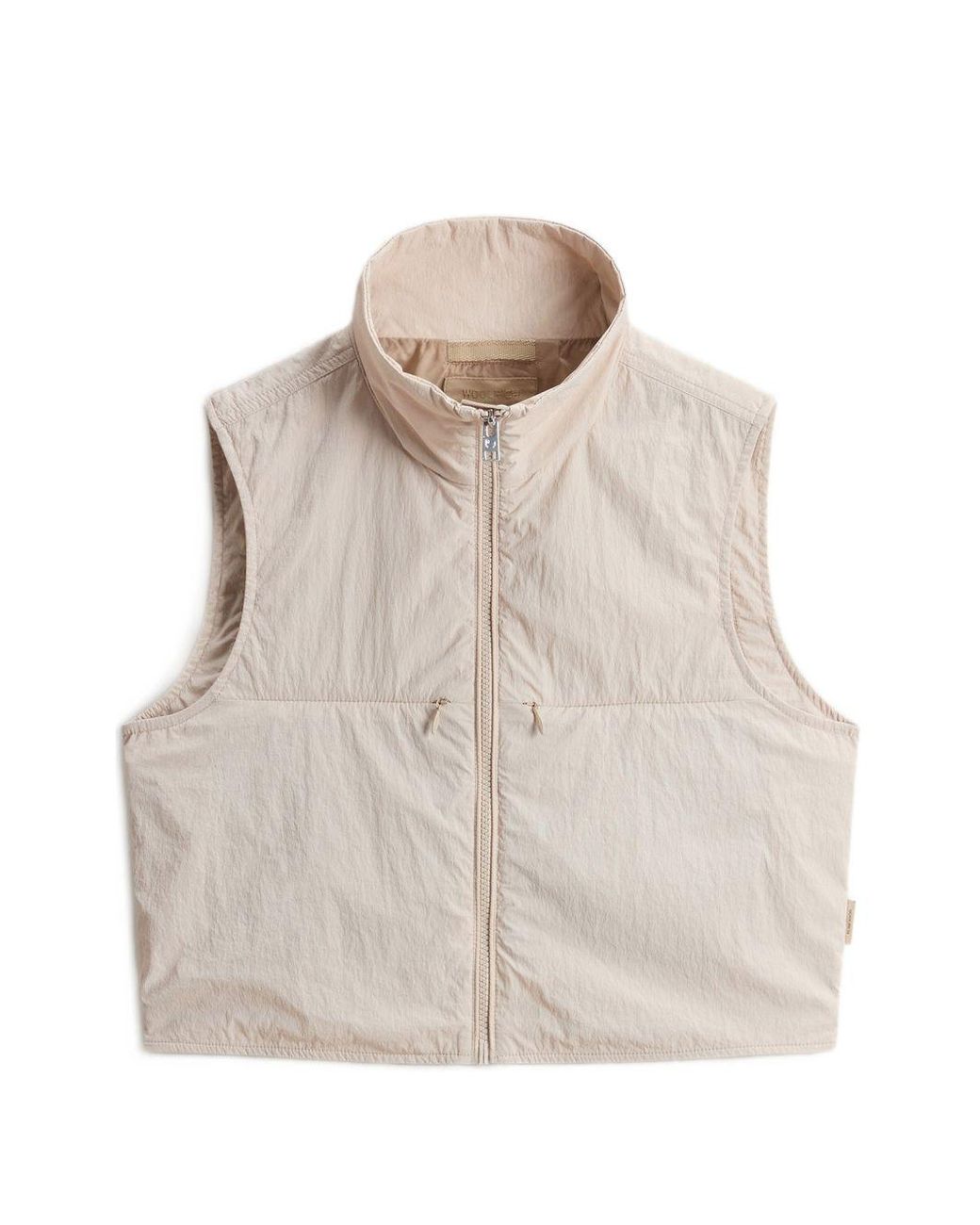 Chaleco con cremallera de nailon Woolrich de color Natural