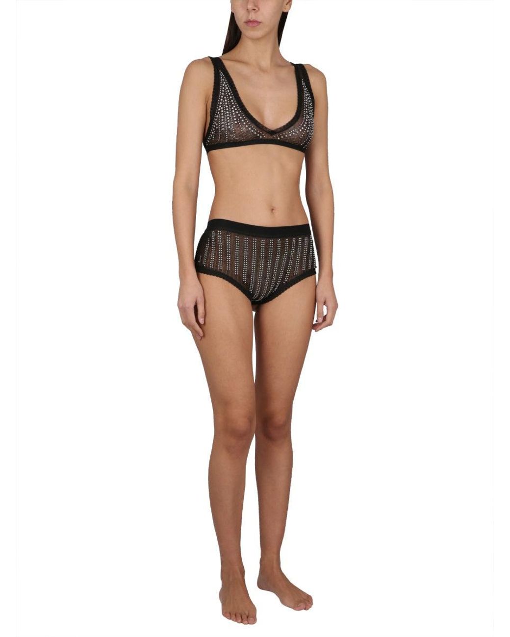 Rabanne Gray Panties With Studs