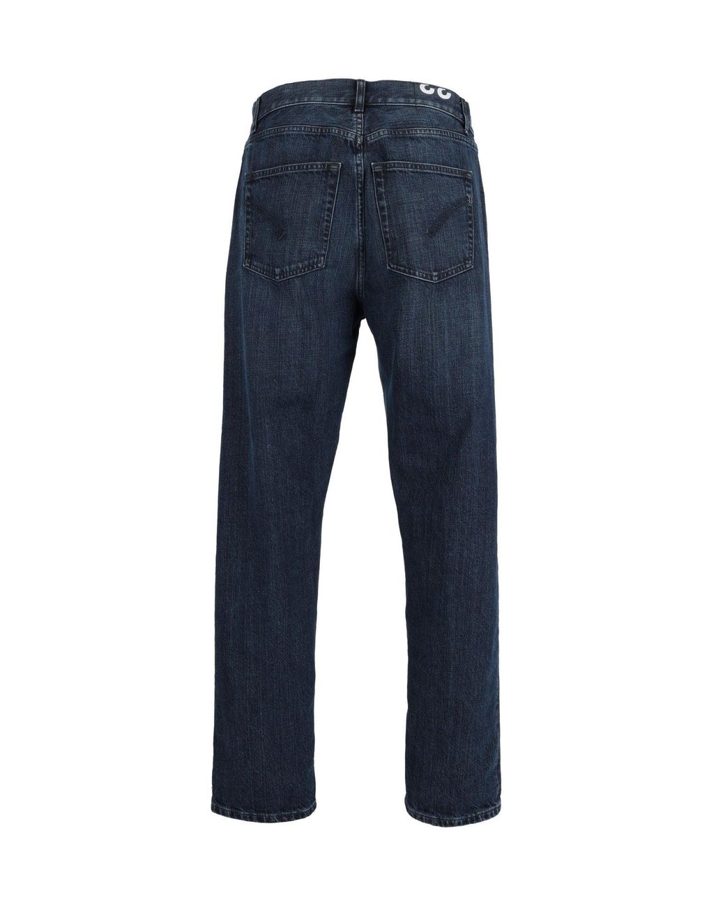 Dondup Blue Straight-Leg Denim Jeans With Classic Five-Pocket Design