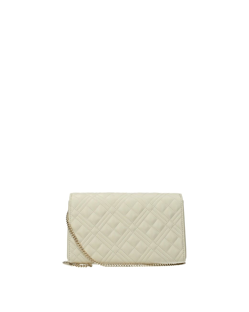 Love Moschino Gray Pochette Donna Poliuretano/Avorio for men