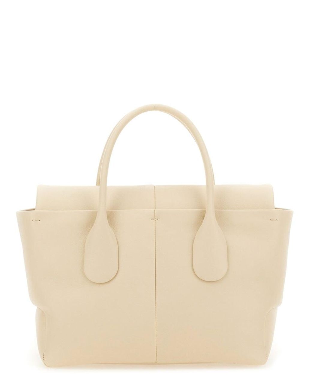 Tod's Natural Reverse Small Di Bag Calfskin Handbags
