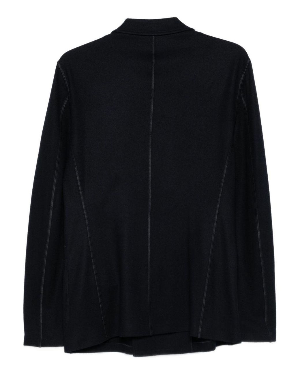 Giorgio Armani Black Cashmere Double-Breasted Blazer Jacket