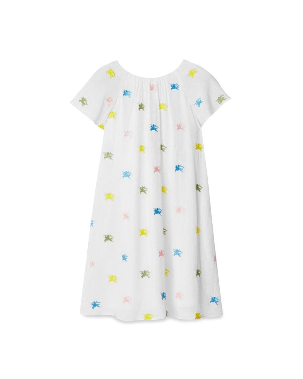 Burberry White Chic Mini Dress For Girls