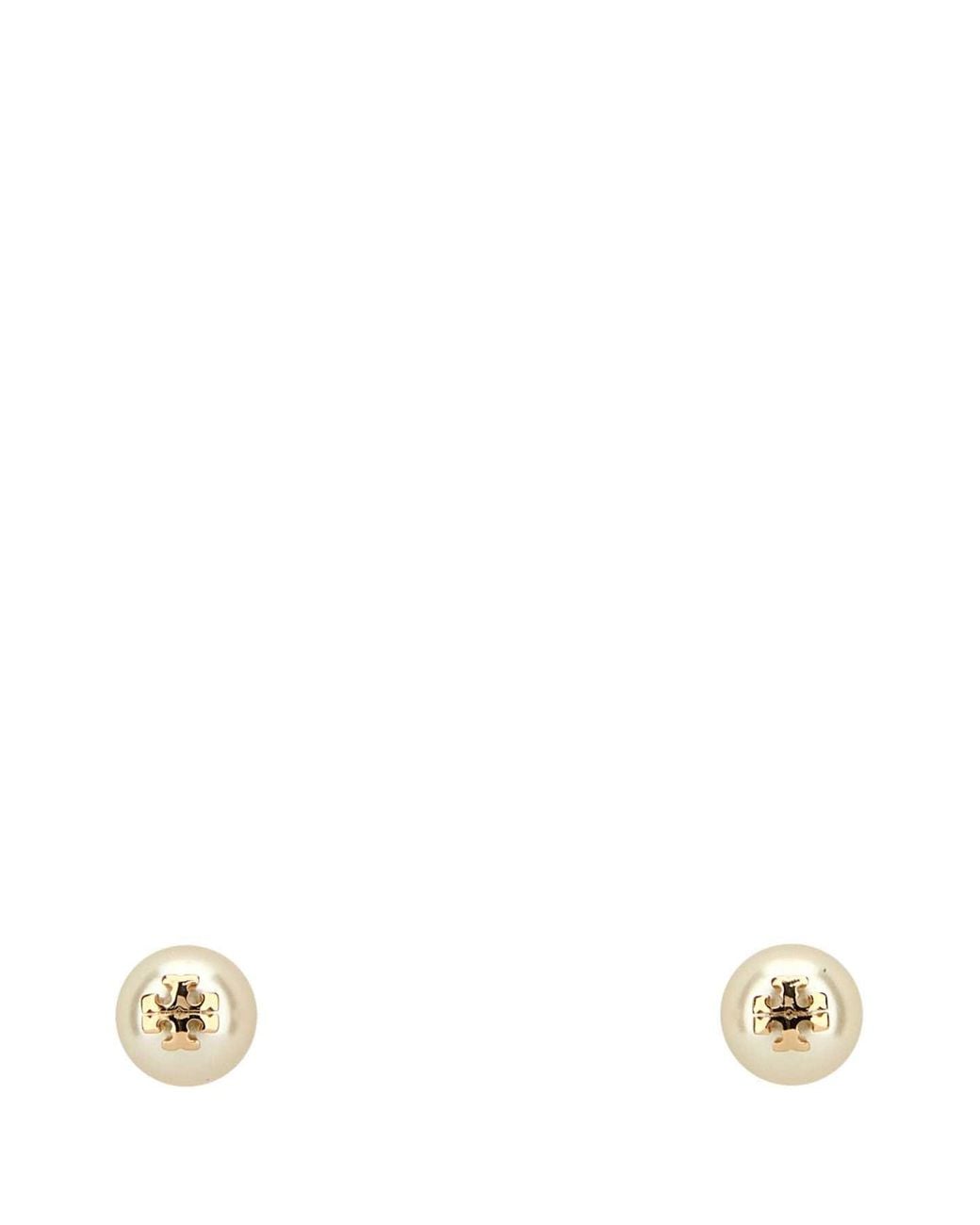 Tory Burch White Ivory Pearls Earrings