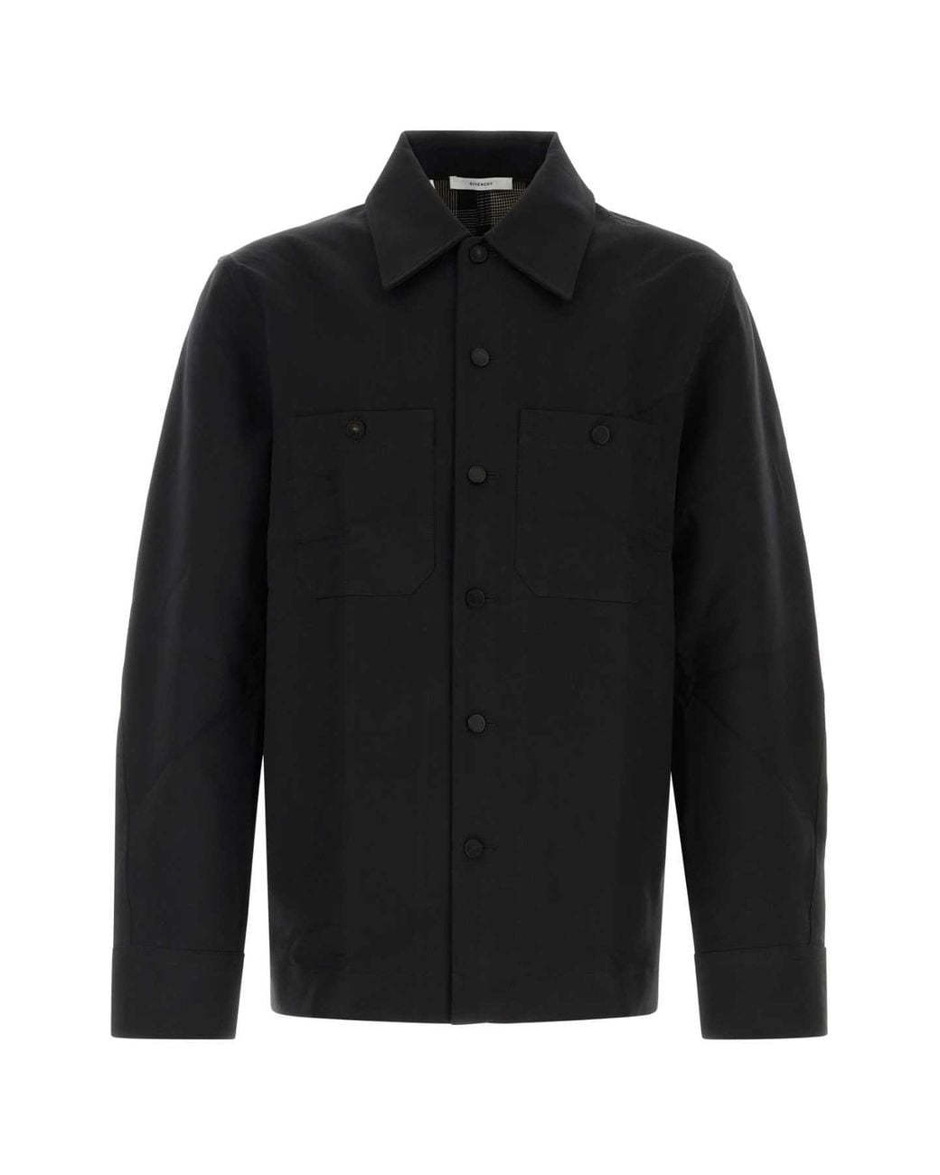 Givenchy Black Regular Solid Shirt for men