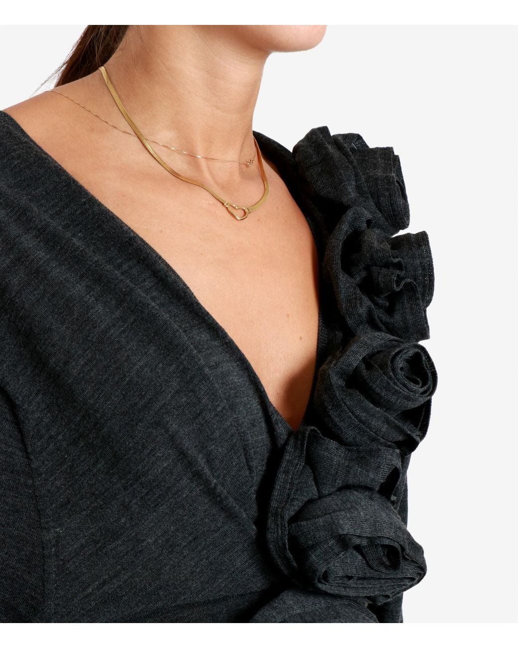 Alberta Ferretti Black Sweaters