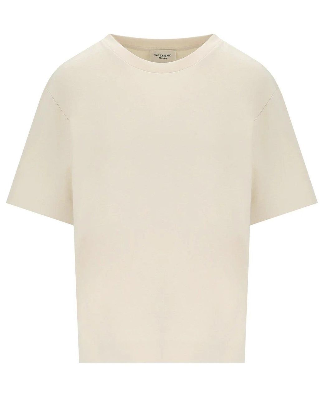 Weekend by Maxmara Natural T Shirt Multid Ecru