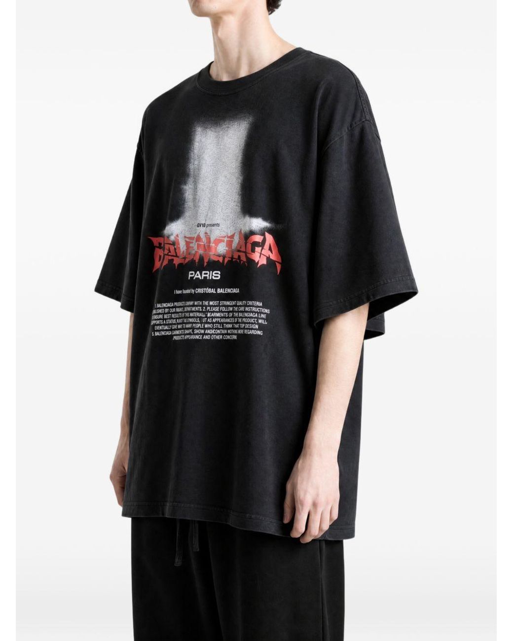 Balenciaga Black Oversize The Door T-Shirt