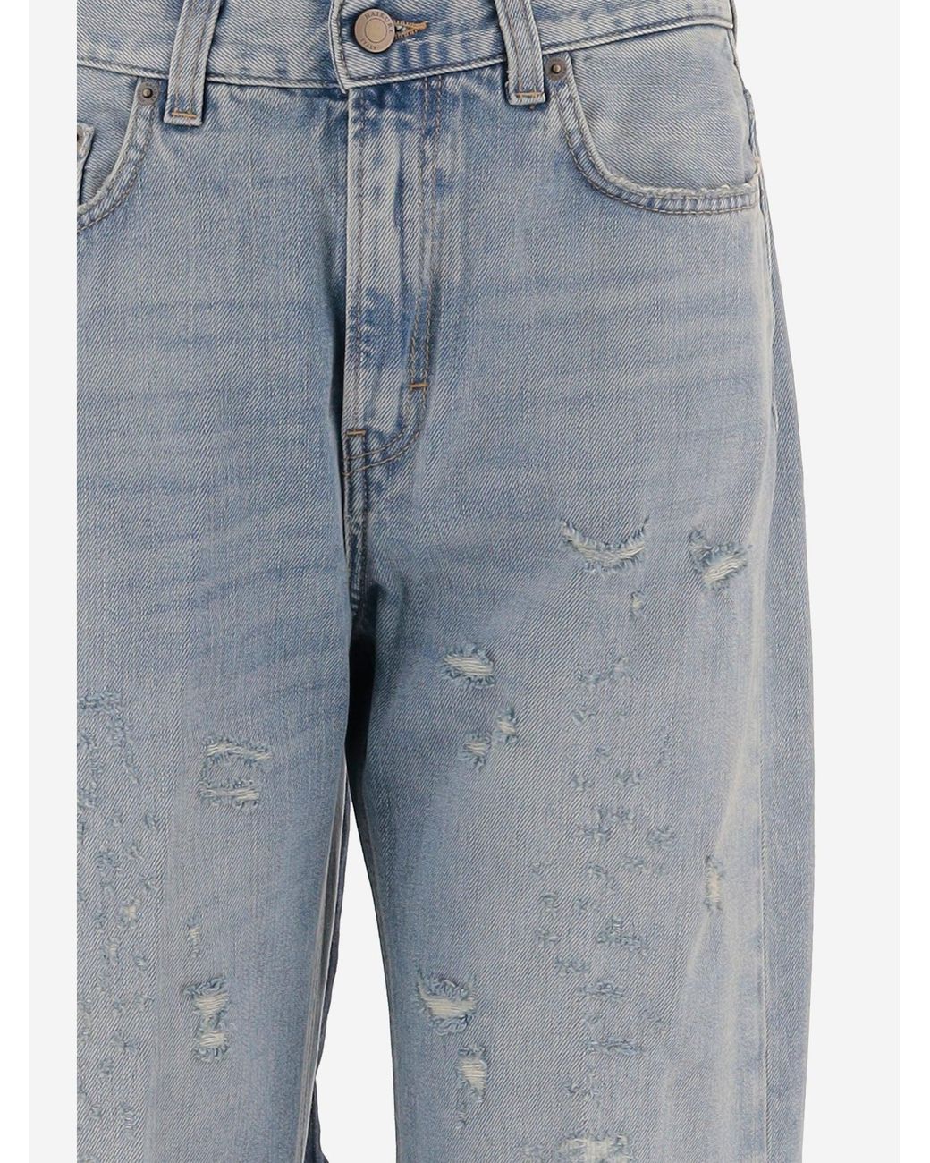 Haikure Blue Cotton Jeans