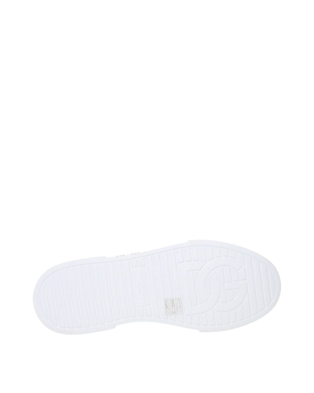 Dolce & Gabbana White Dolce&Gabbana Sneakers Strobel Portofino Leather for men