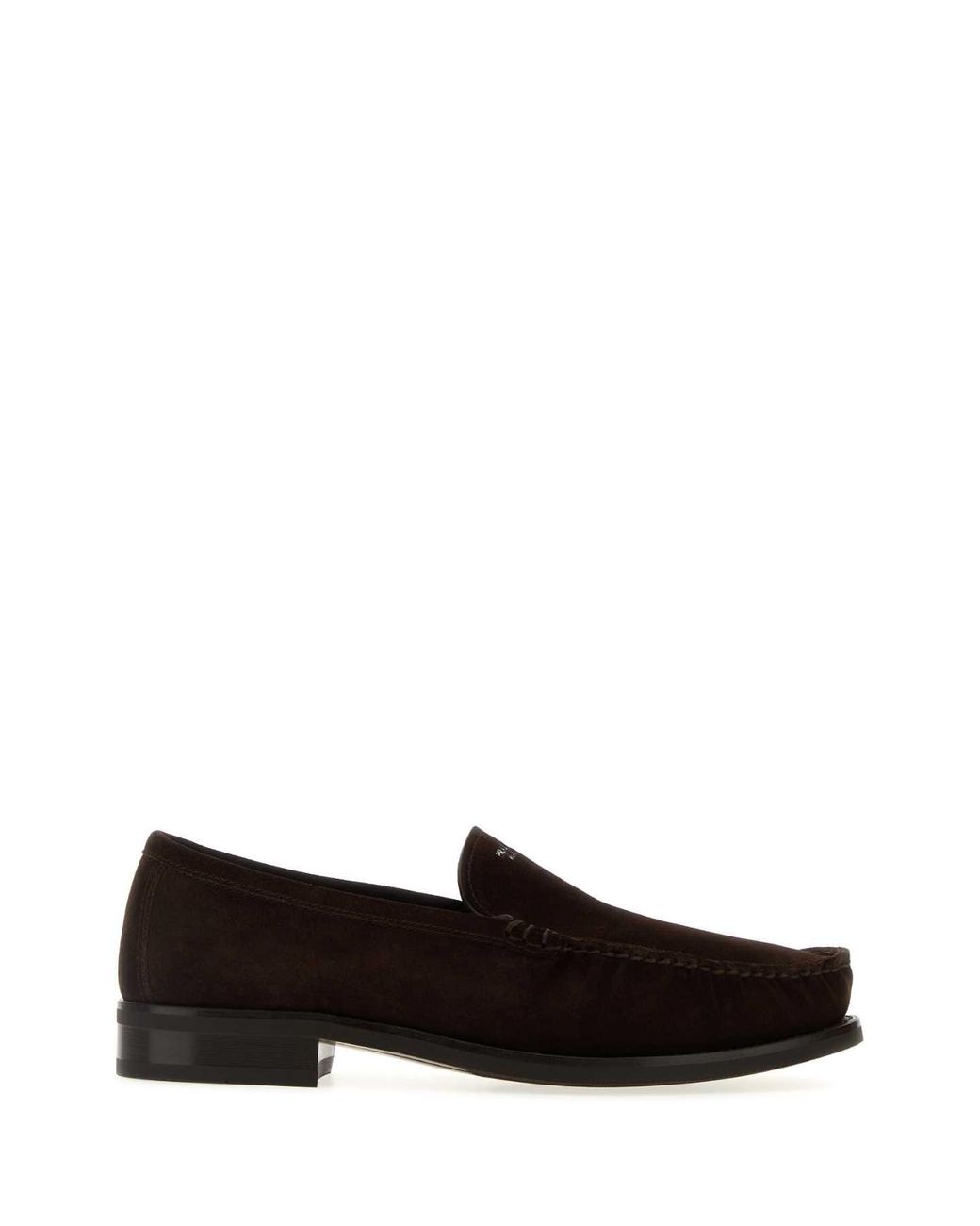 Prada Black Dark Suede Loafers for men