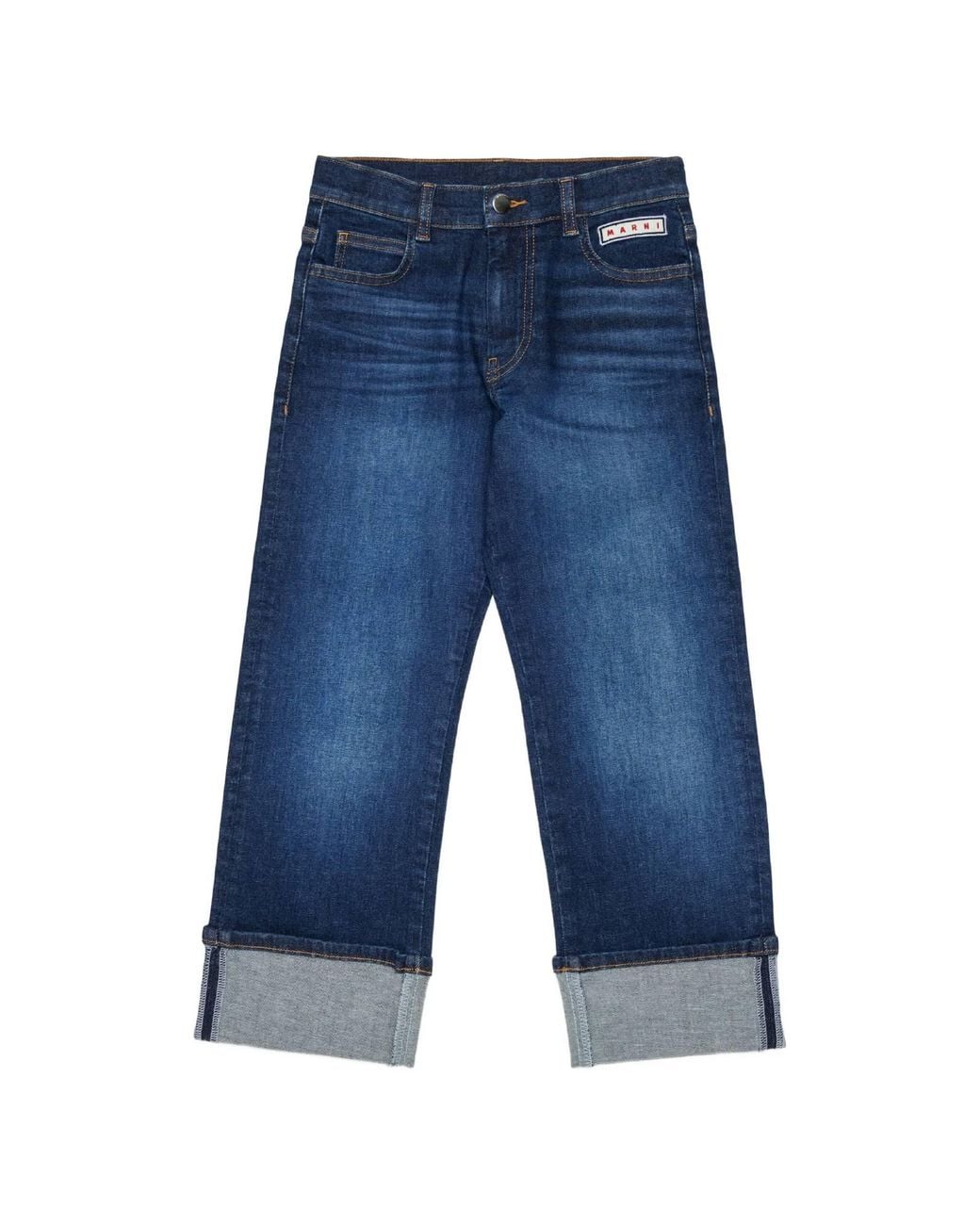 Marni Blue Mp71 U Pantaloni
