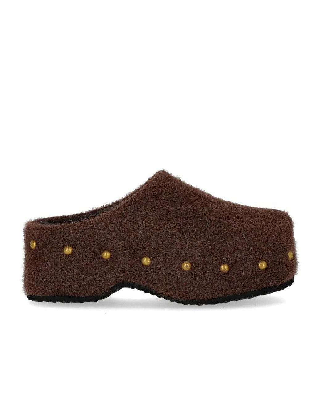 MISS OLIVIA Brown Carola Mohair Clog
