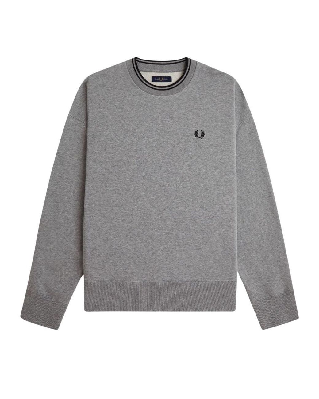 Fred Perry Gray Felpa Con Logo for men