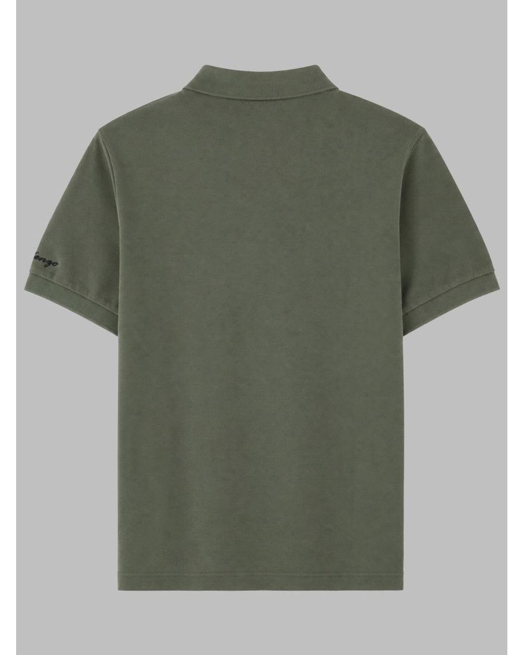 KENZO Green Polo "Jumping Tiger"