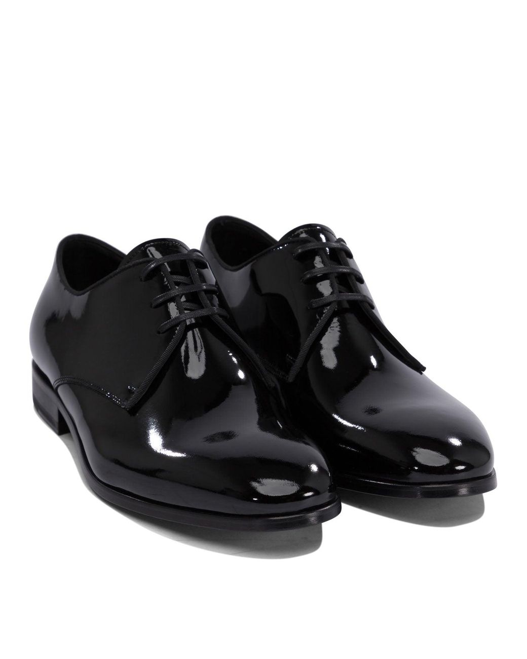 Fabi Black Patent Leather Oxford