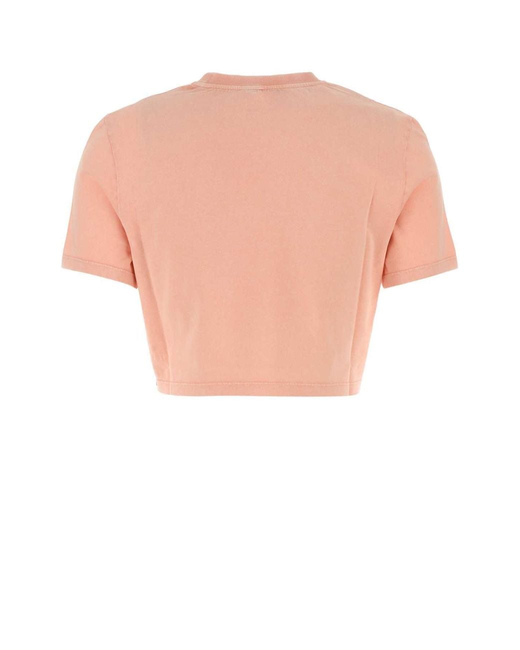 Fendi Pink Short T-Shirt With Embossed Logo