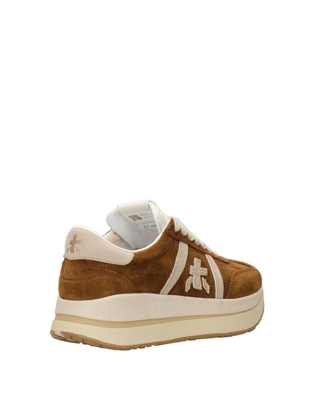 Baskets Camel Premiata en coloris Brown