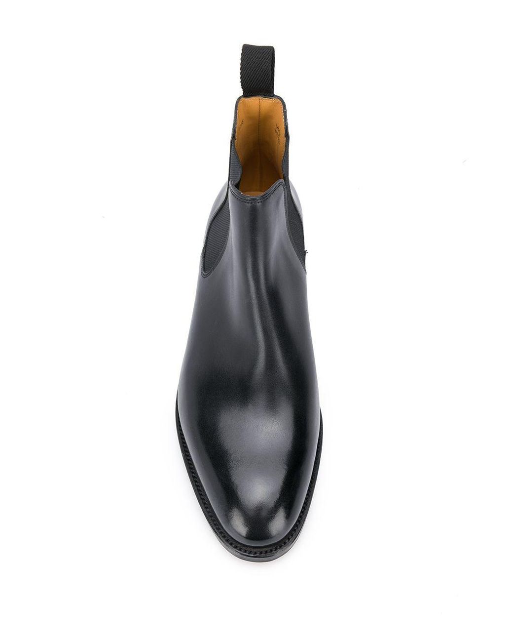 John Lobb Black Lawry Leather Chelsea Boots