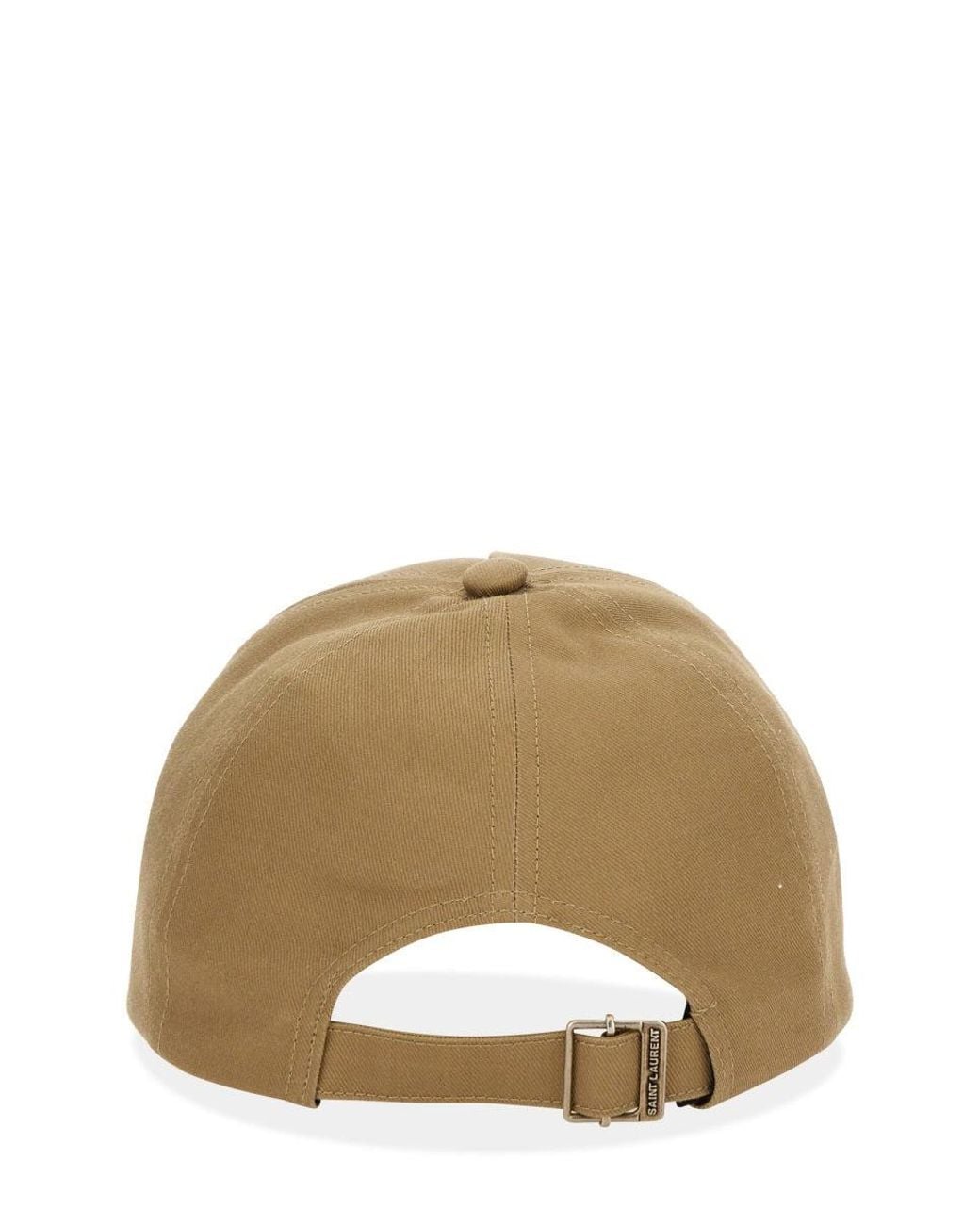 Saint Laurent Natural Baseball Cap Cotton Linen Hat