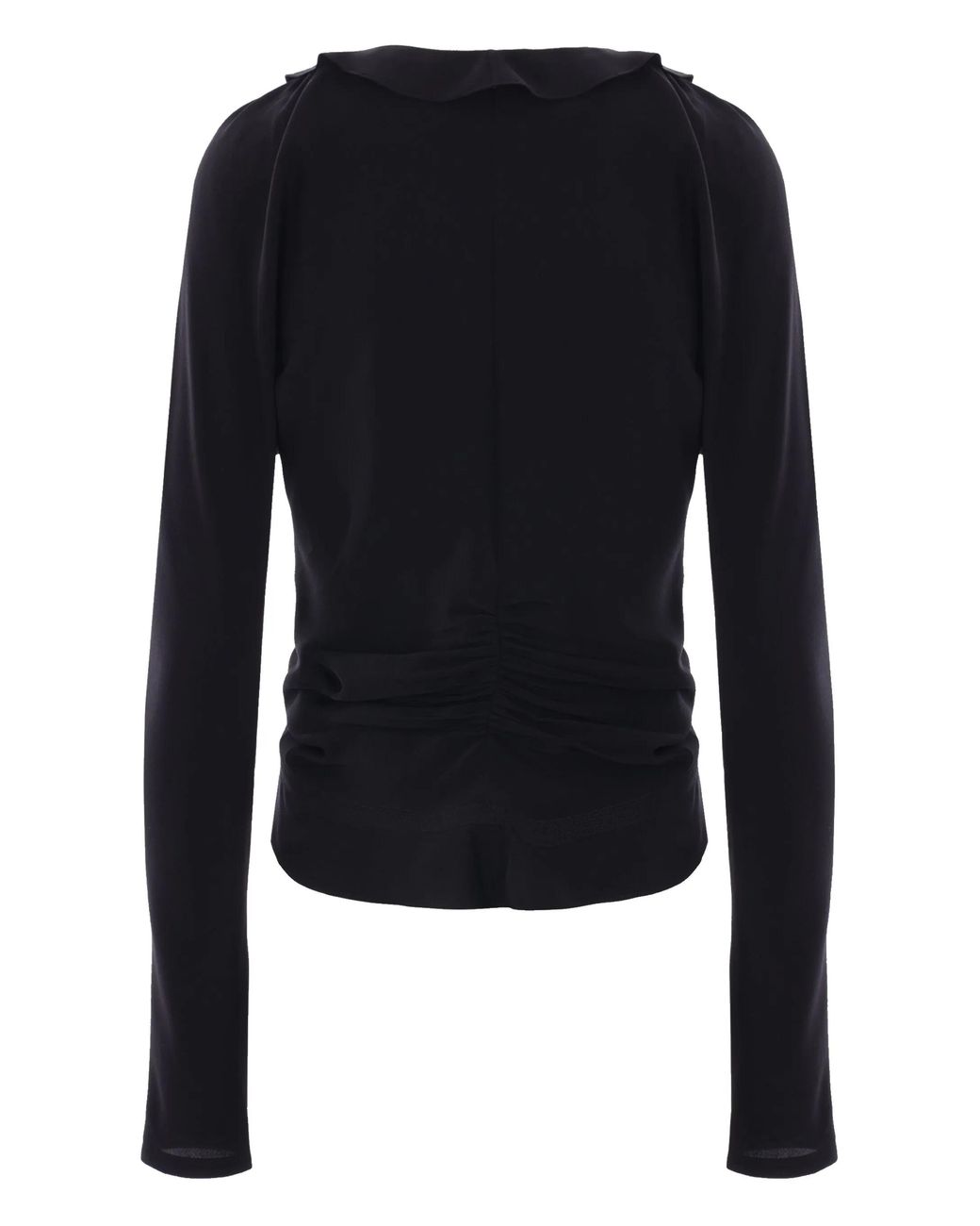 Saint Laurent Blue Crepe De Chine Blouse