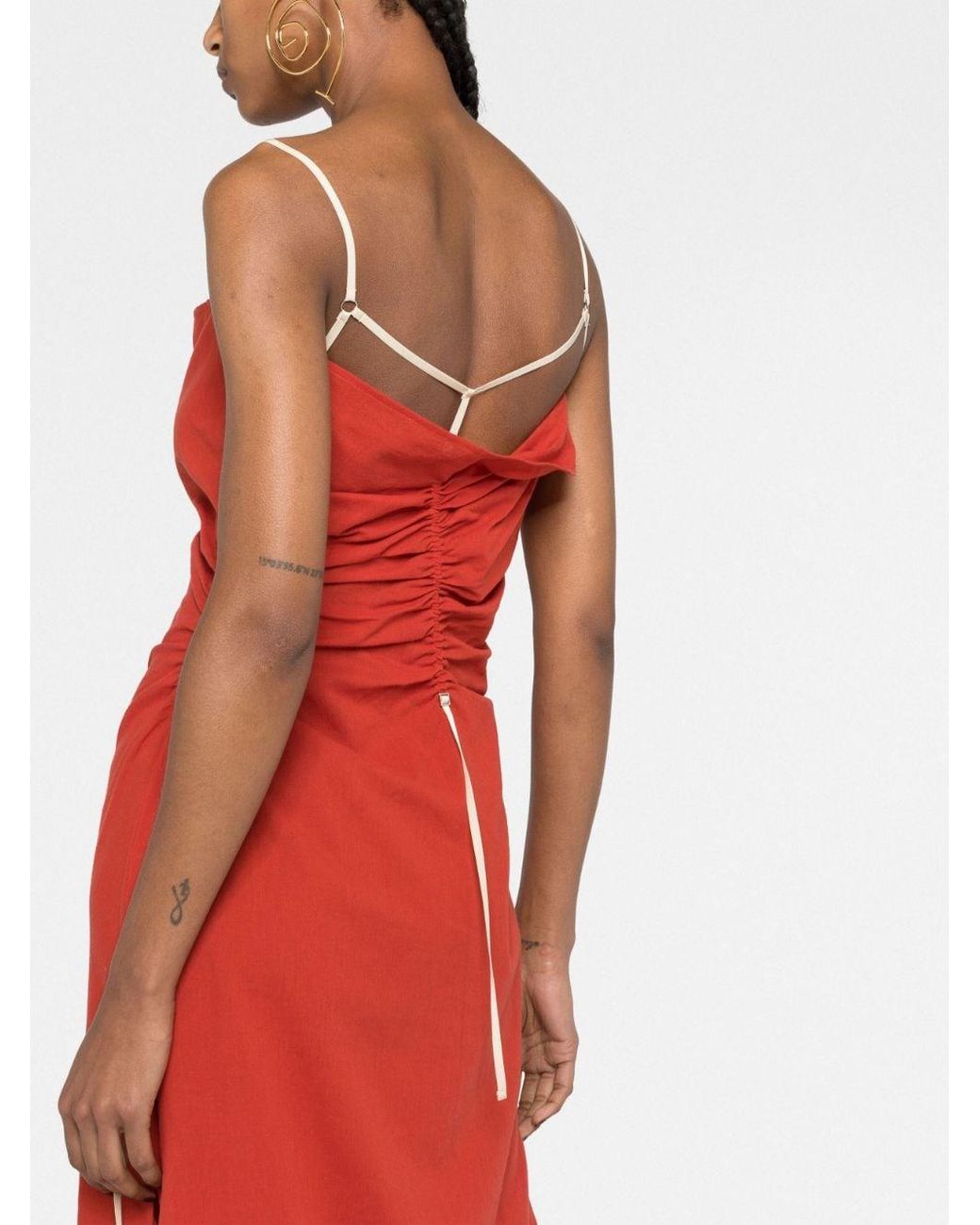 Jacquemus Red La Robe Gaua Long Dress