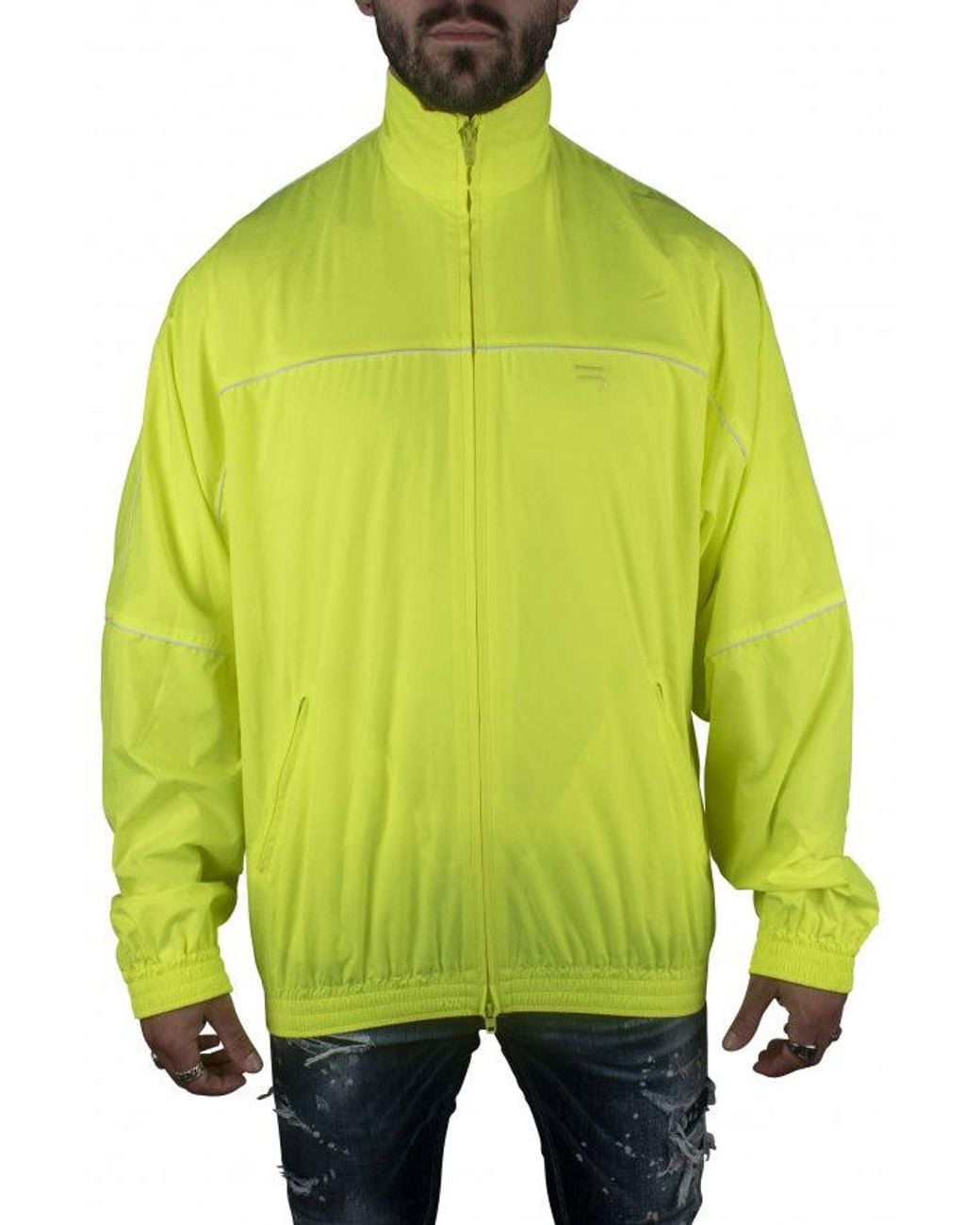 Balenciaga Green Neon Windbreaker Jacket for men