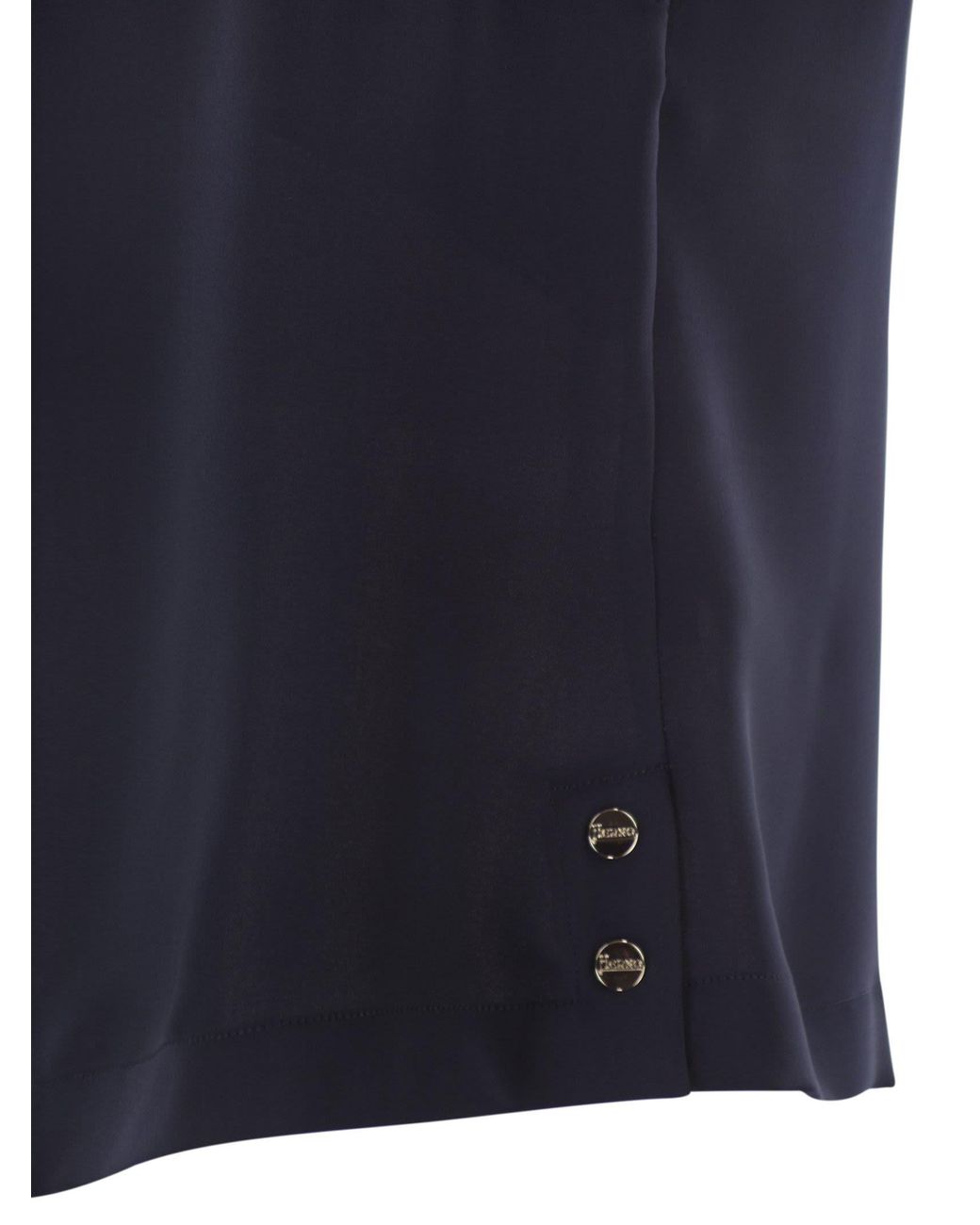 Herno Blue V-Neck Top