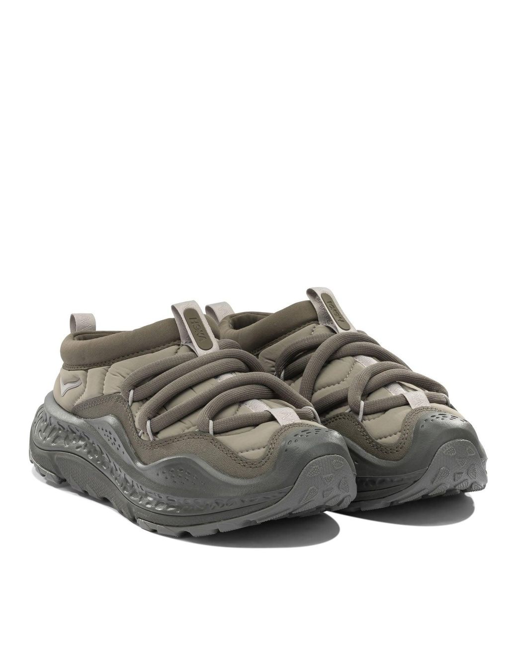 Hoka One One Gray Fabric Sneakers for men