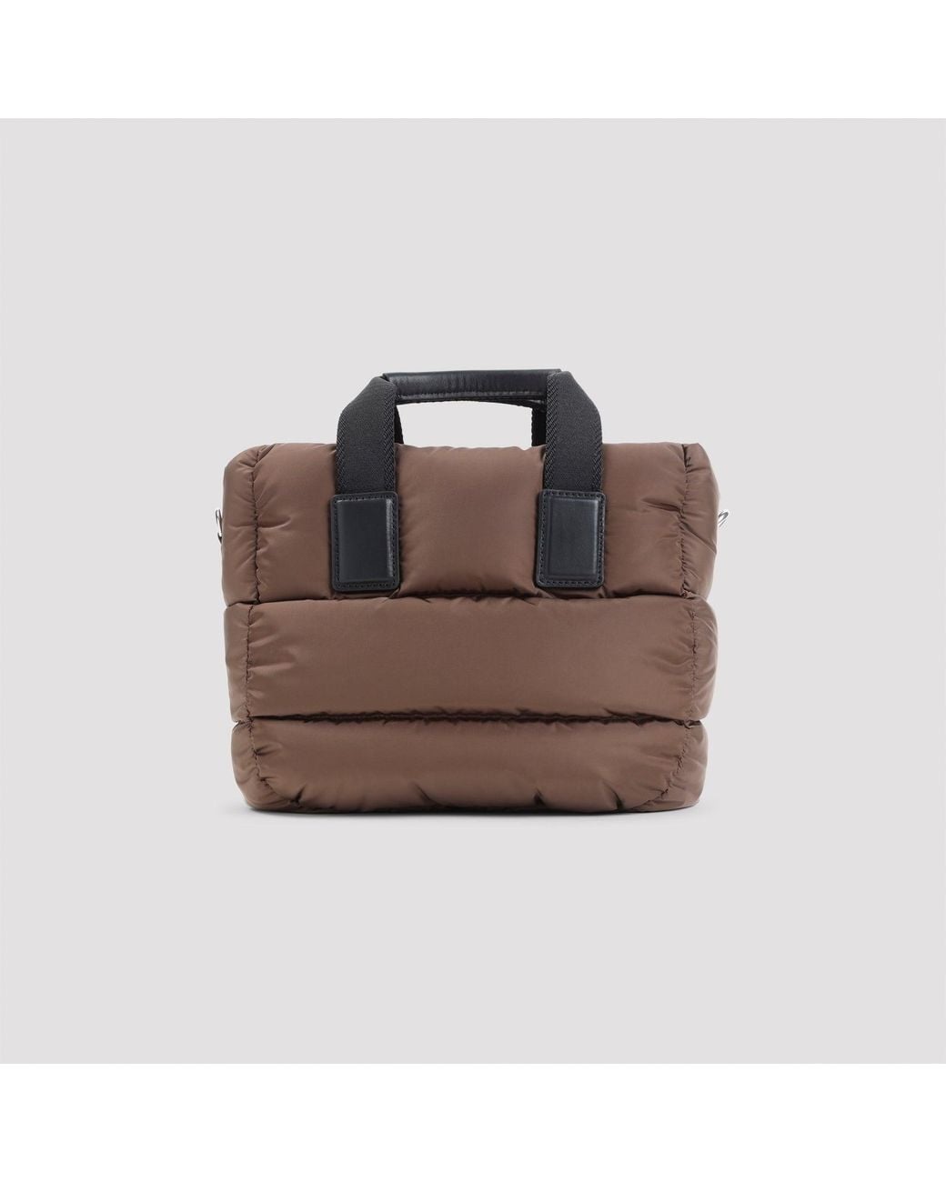 Moncler Brown Mini Caradoc Polyamide Tote Bag