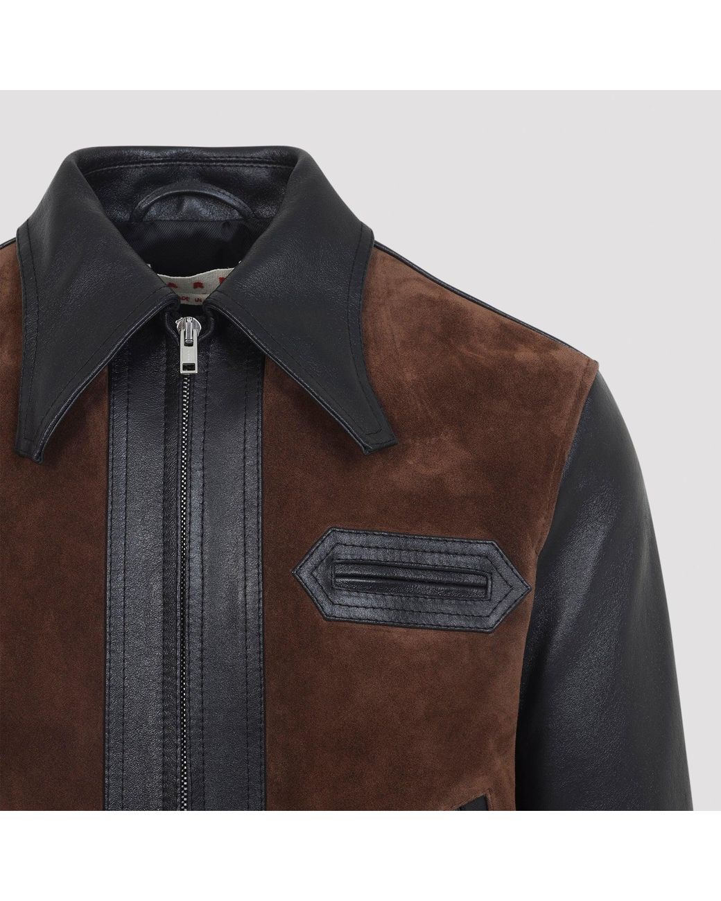 Marni Black Lethe Leather Jacket