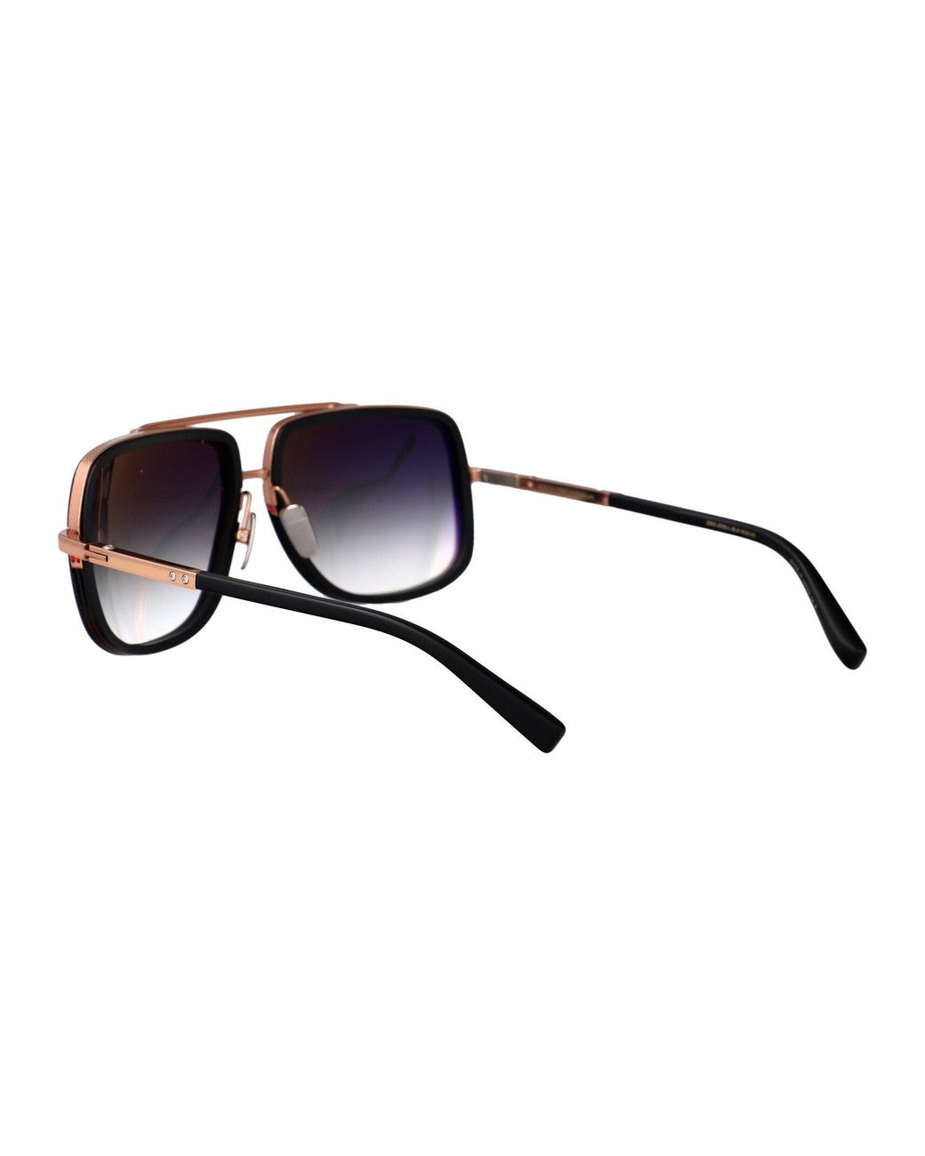 Dita Eyewear Brown Aviator Sunglasses Drx 2030 L Blk Rgd Blk Rgd