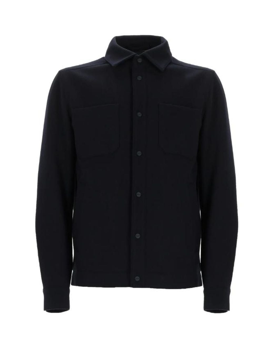 Herno Black Shirt Jacket