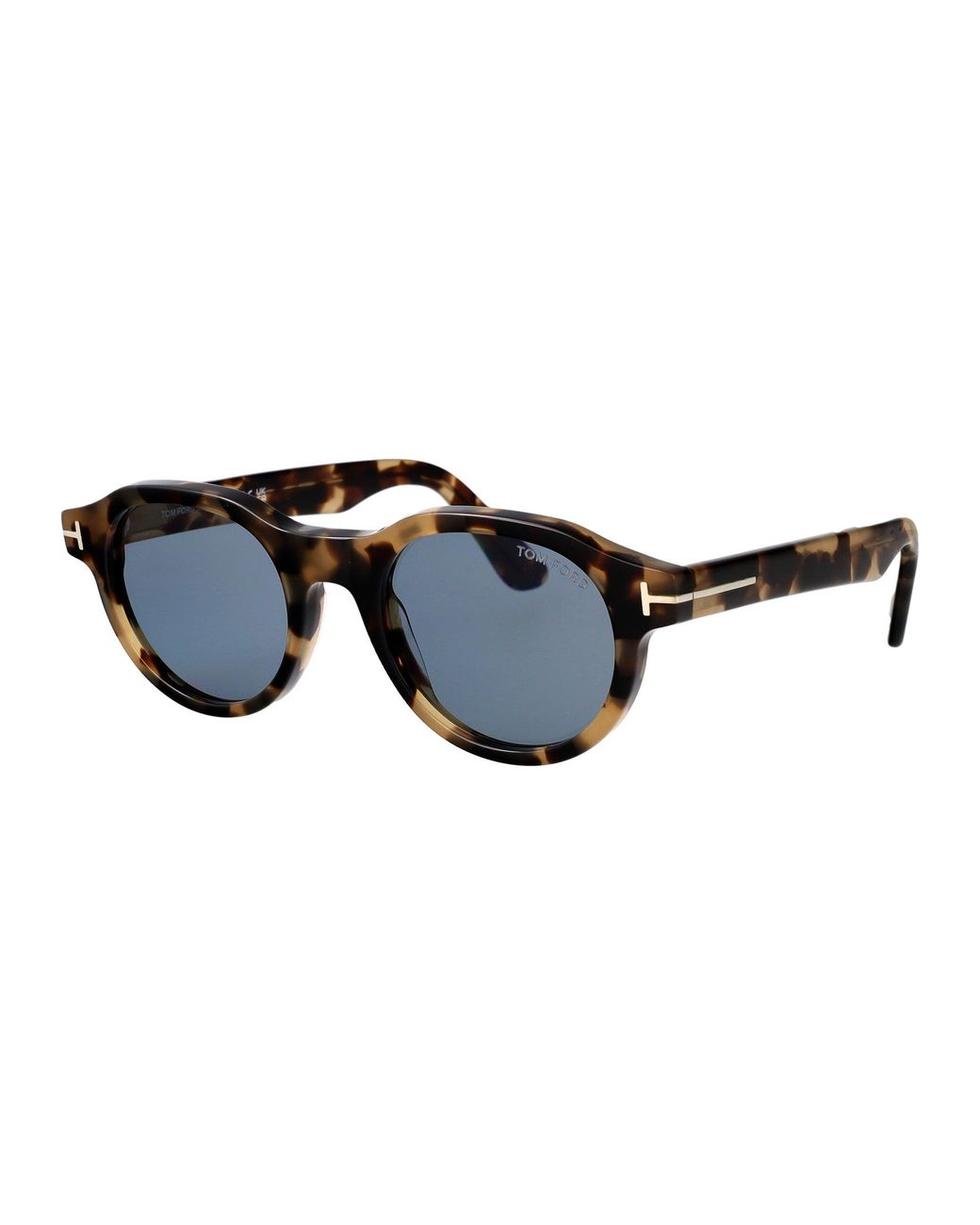 Tom Ford Blue Round Sunglasses Ft1404 55 A