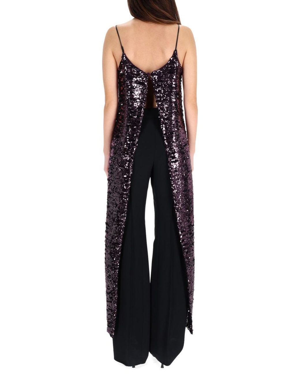 Rabanne Black Polyester Trousers