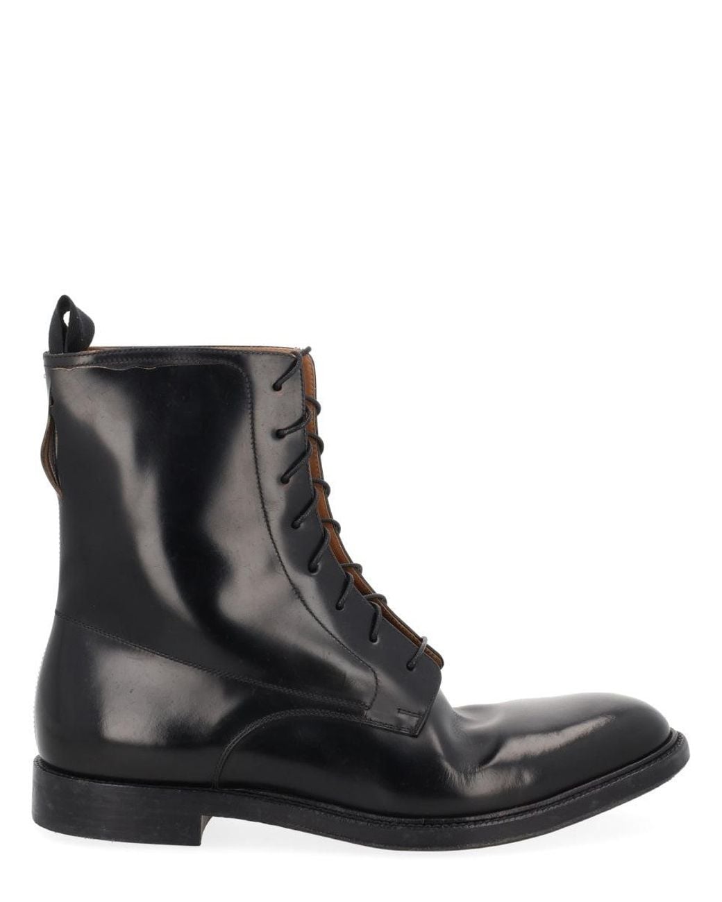 Maison Margiela Black Leather Boots for men