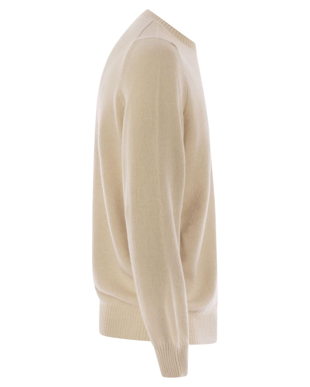 Fedeli Natural Argentina Persia Cashmere Crew Neck for men