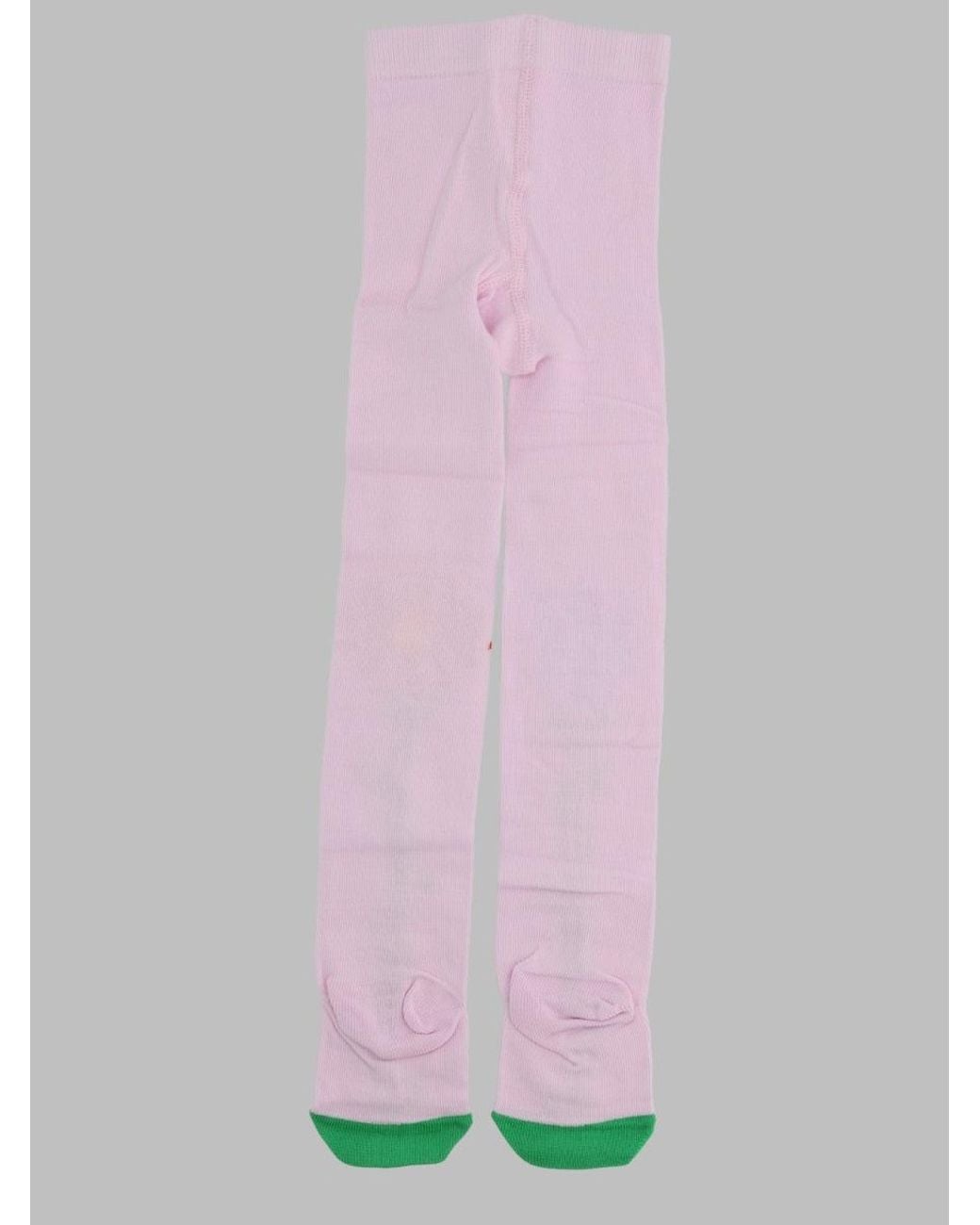 Stella McCartney White Girls Cotton-Blend Tights With Stretch
