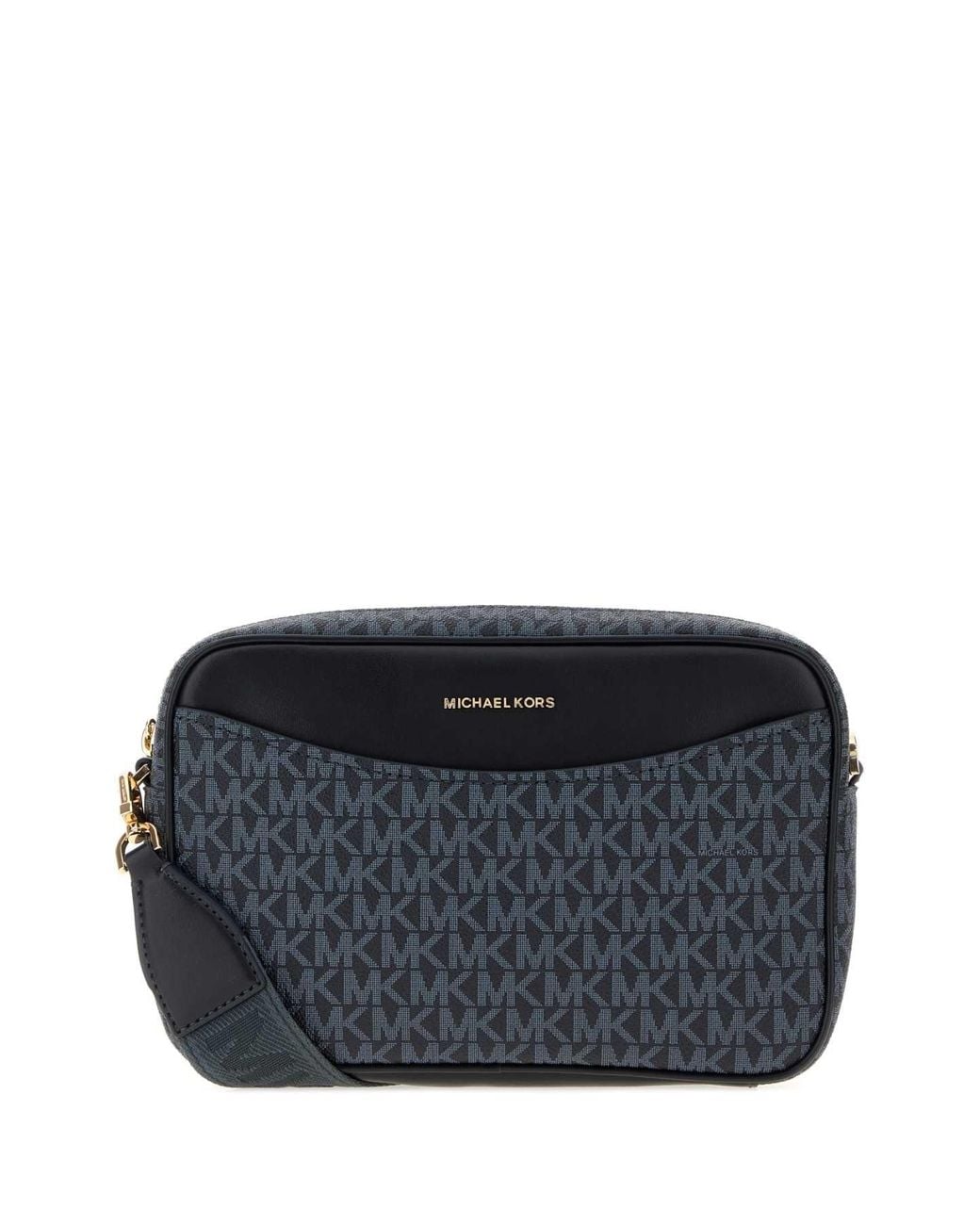 MICHAEL Michael Kors Black Canvas Mini Bev Crossbody Handbag