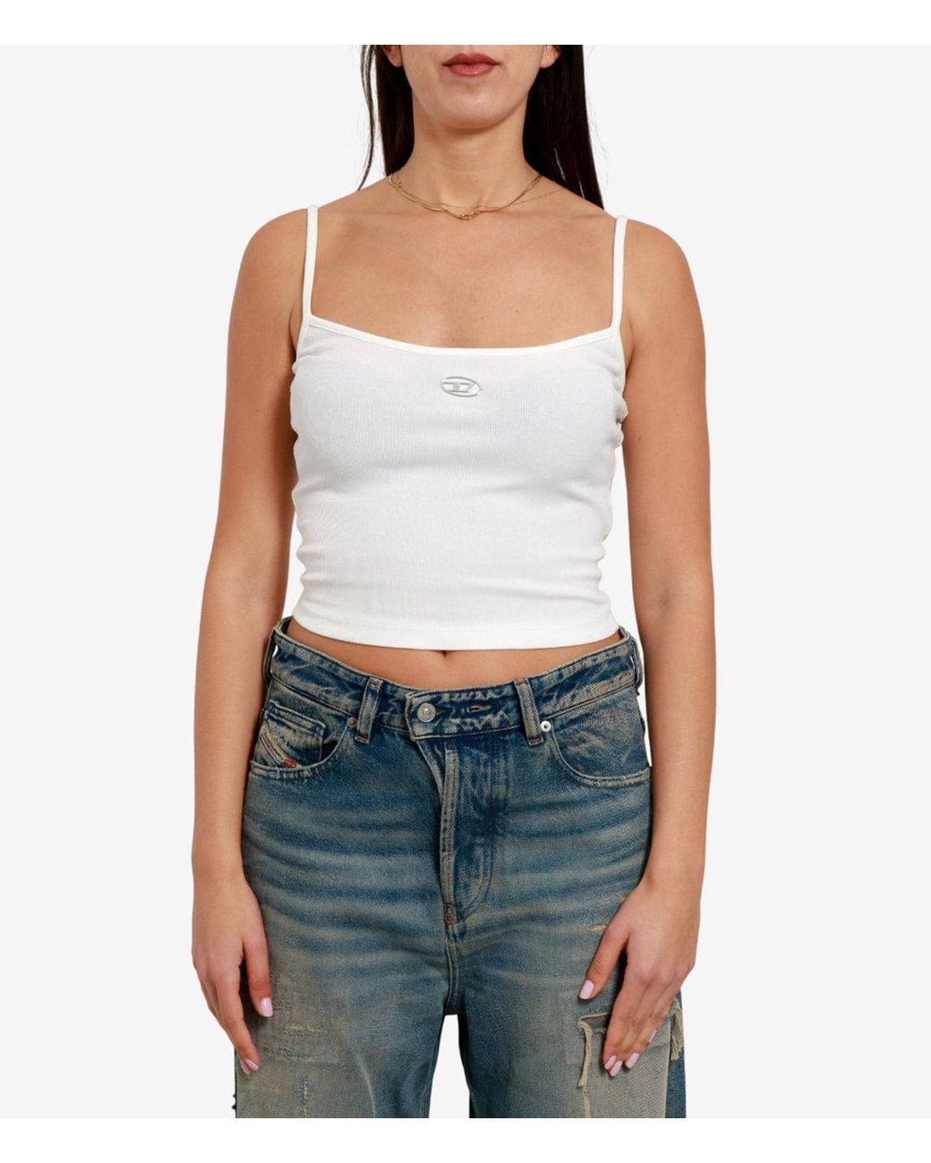 DIESEL White T Shirts And Polos