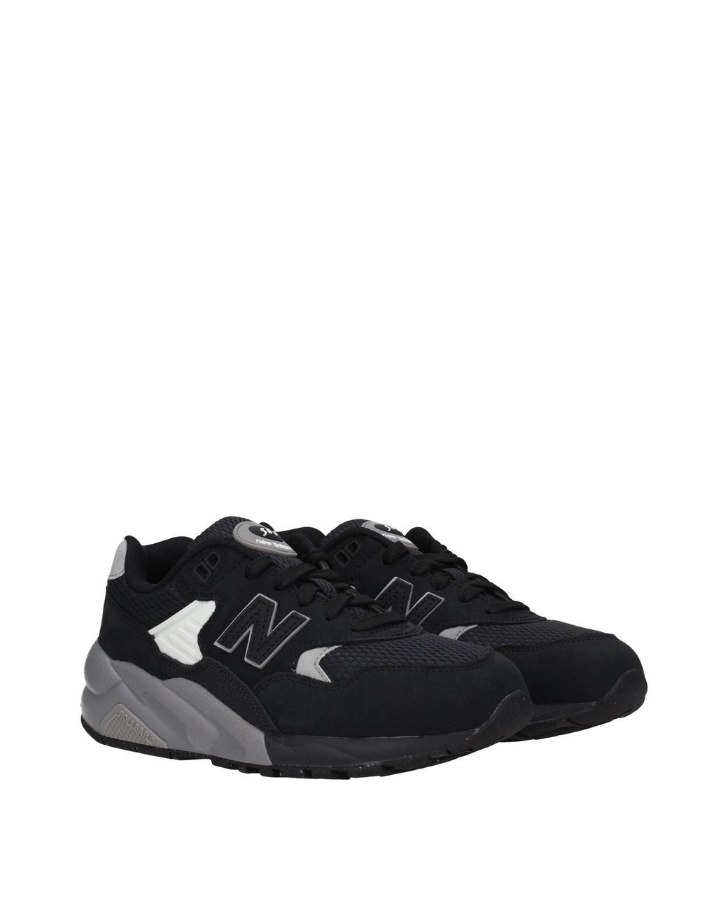 New Balance Black Sneakers 580 Donna Camoscio Nero/Argento
