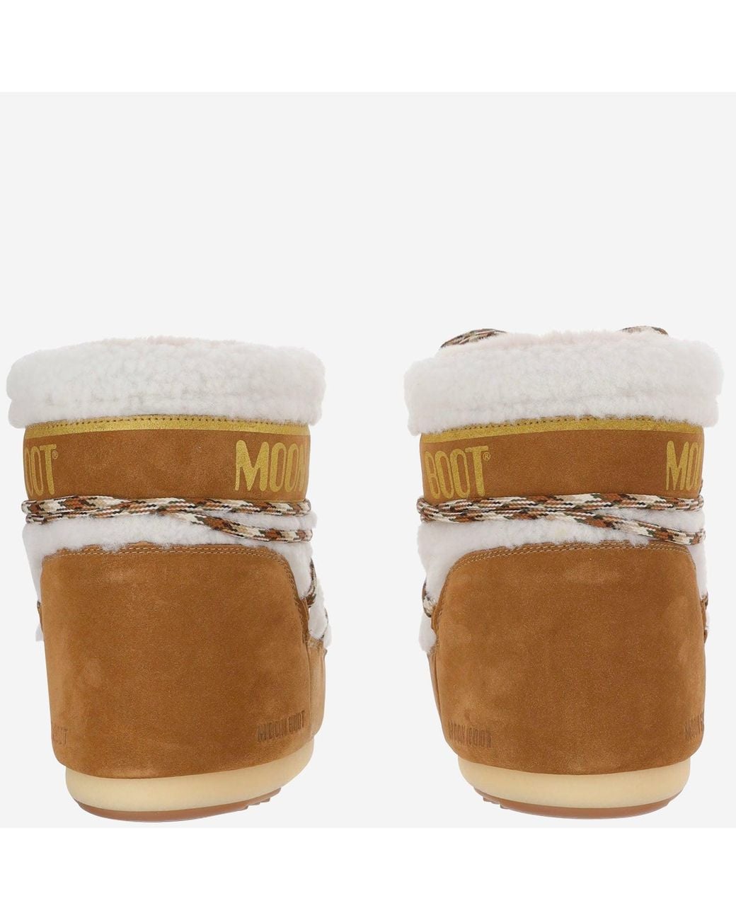 Moon Boot Brown Icon Low Shearling Ankle Boots