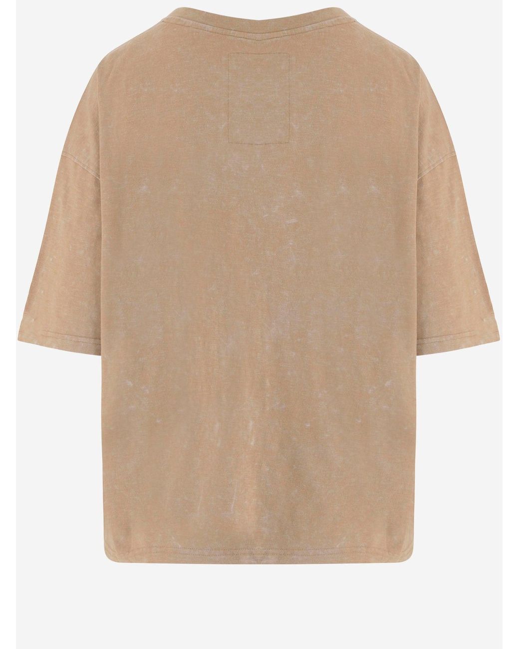 ONE TEE Natural Cotton T Shirt With Logo